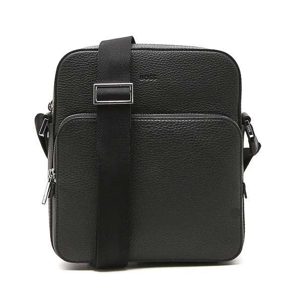 BOSS REPORTER BAG IN NATURAL-GRAIN ITALIAN LEATHER NEW WITH TAGS